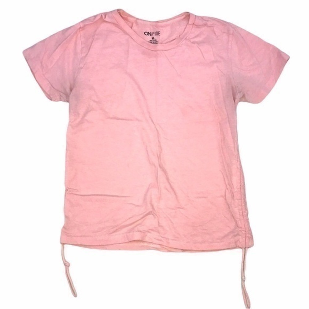 On Fire Side Ruched Drawstring Shirt
